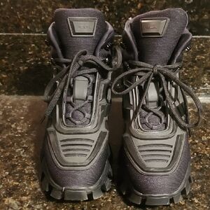 Prada Black Combat & Moto Boots